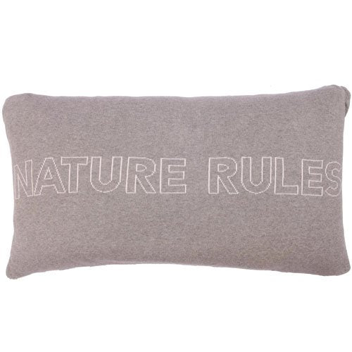 Strickkissenhülle, "Nature rules" von By Nord