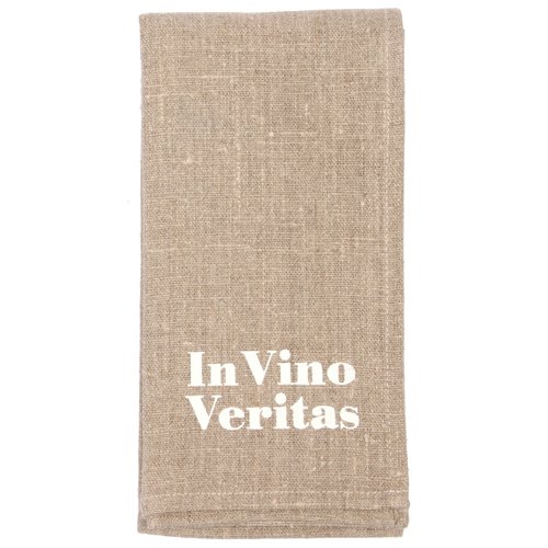 Leinenserviette "in vino veritas"