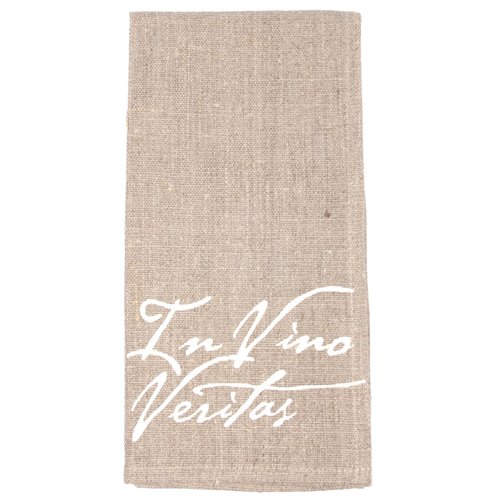 Leinenserviette "in vino veritas"