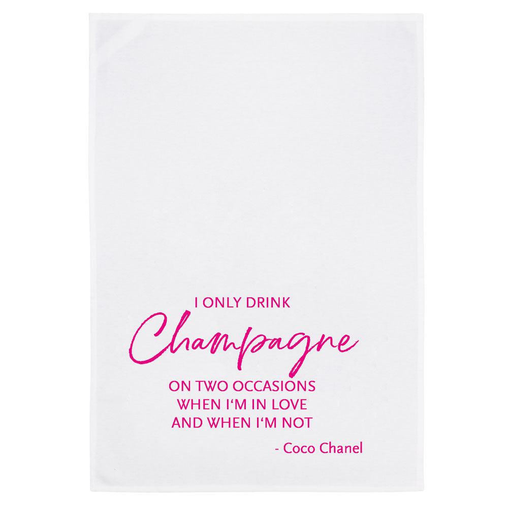 Geschirrtuch "I only drink champagne..." von 17;30