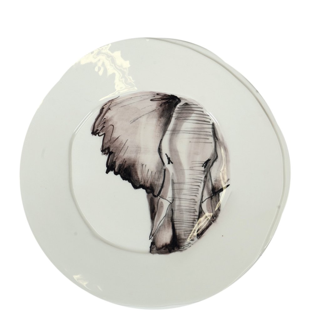 Essteller "Elefant", Handarbeit aus Italien