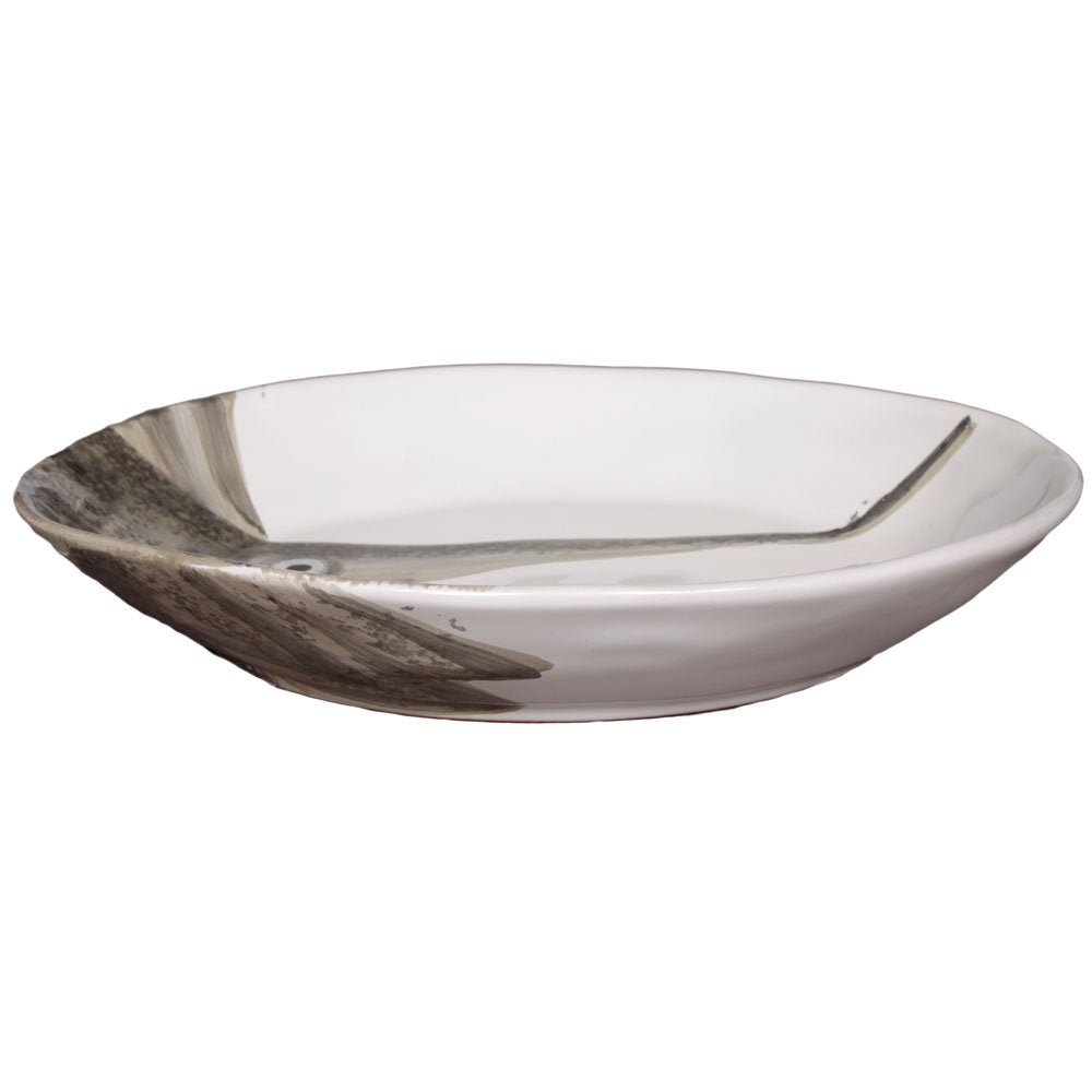 Ovaler Teller, Virginia Casa, handmade in Italy, Schwertfisch