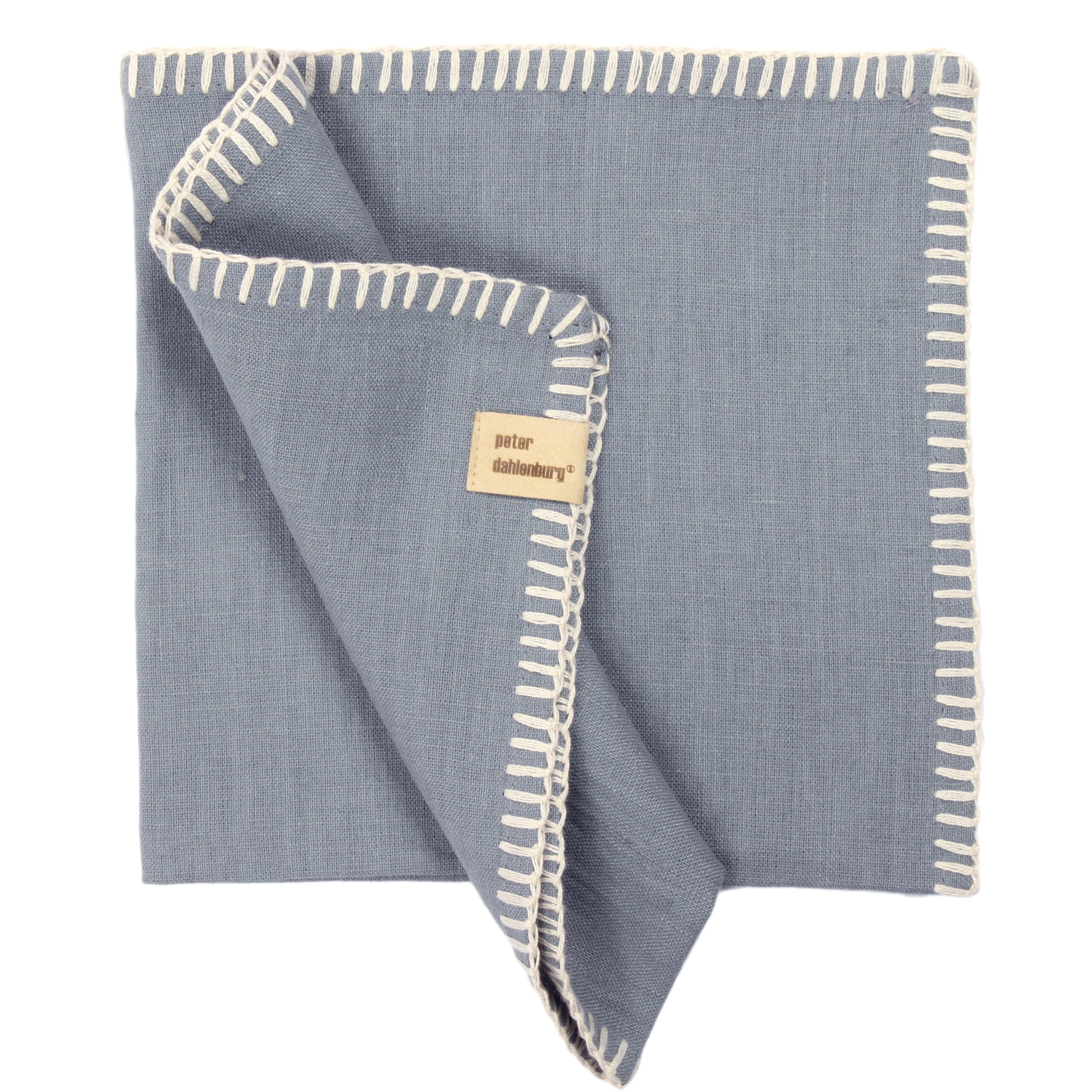 Serviette, Leinen, rauchblau