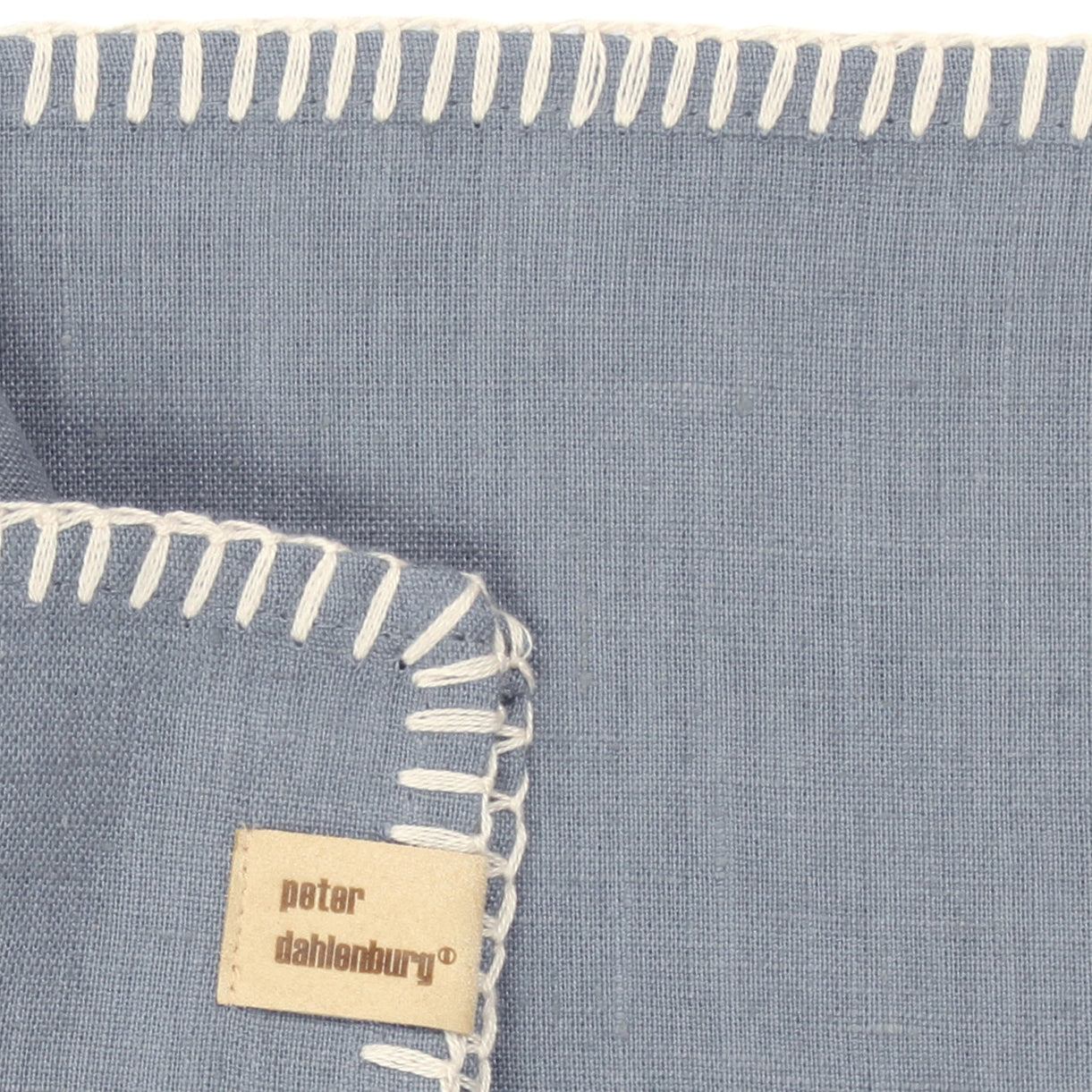 Serviette, Leinen, rauchblau