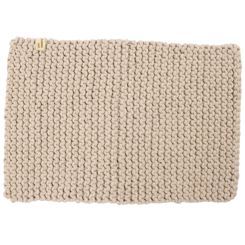 Platzset gestrickt, beige