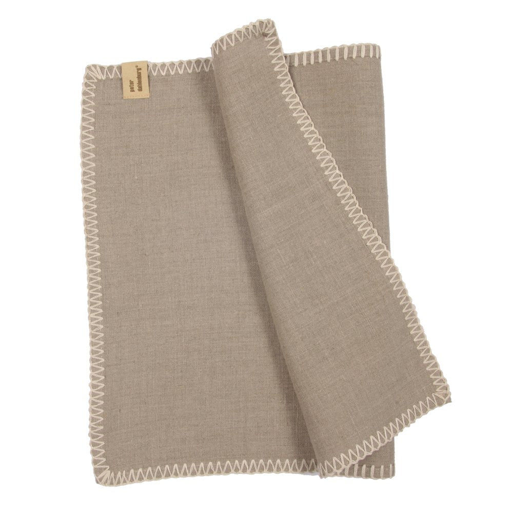 Tischset, Leinen, beige