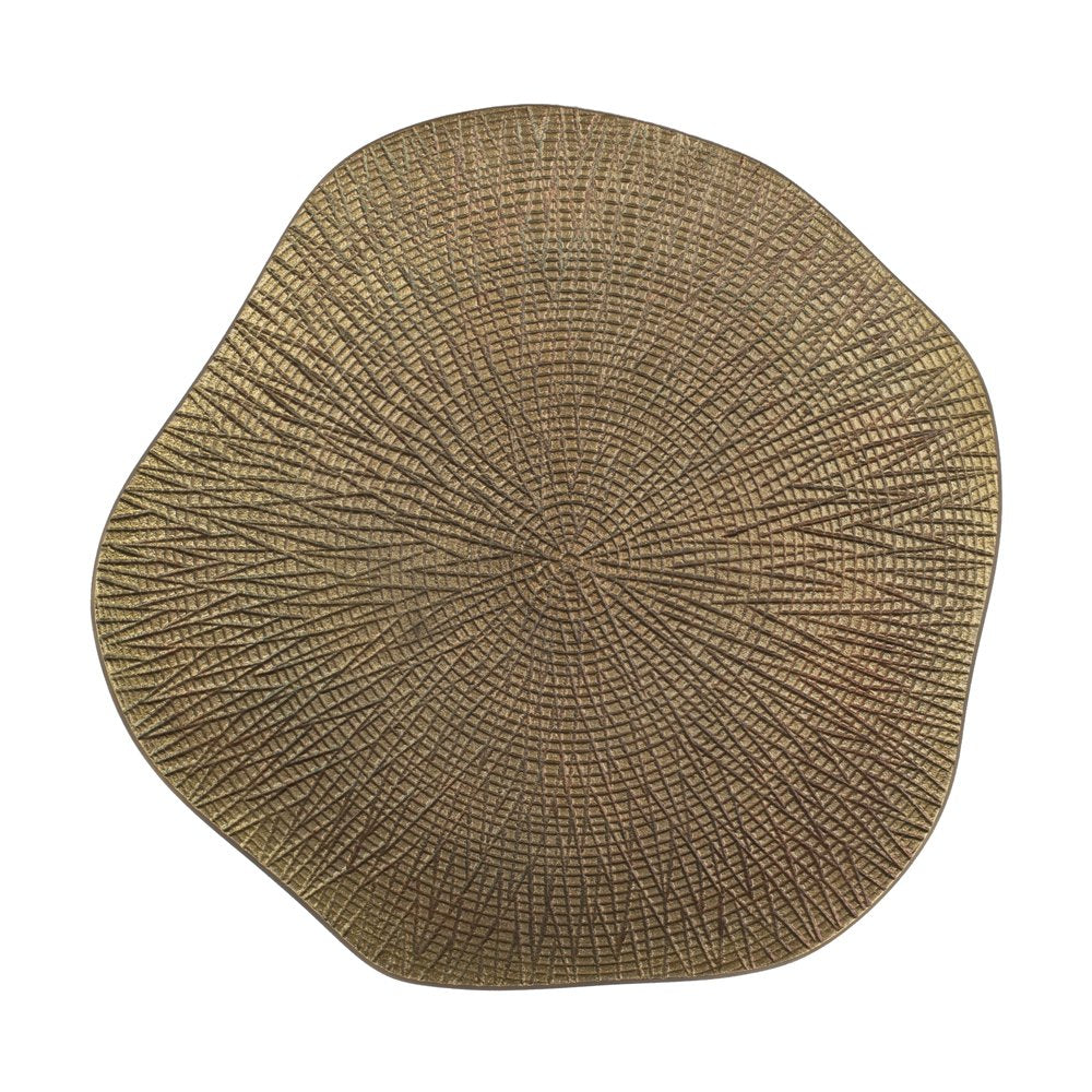 Tablett / Platzteller mit Struktur, "Gold", Lifestyle