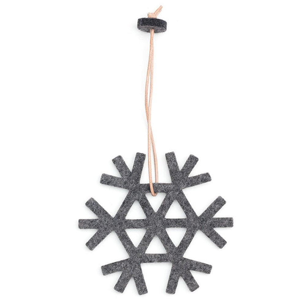 Schneekristall aus Filz, Hey-Sign, anthrazit