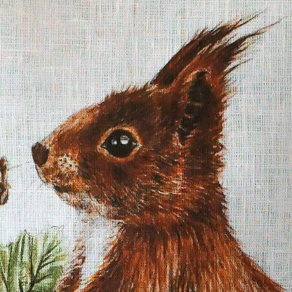 Geschirrtuch Eichhörnchen auf Ast
