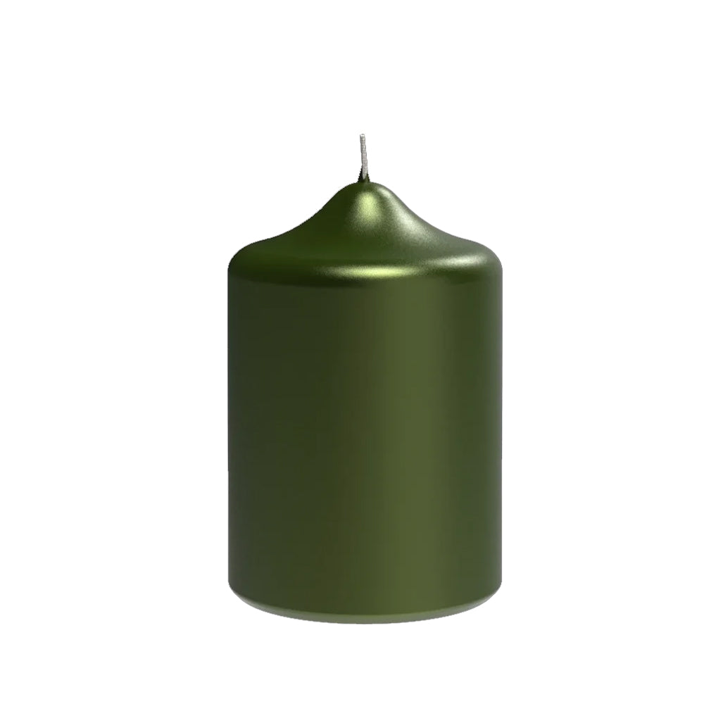 Metallic Stumpenkerze