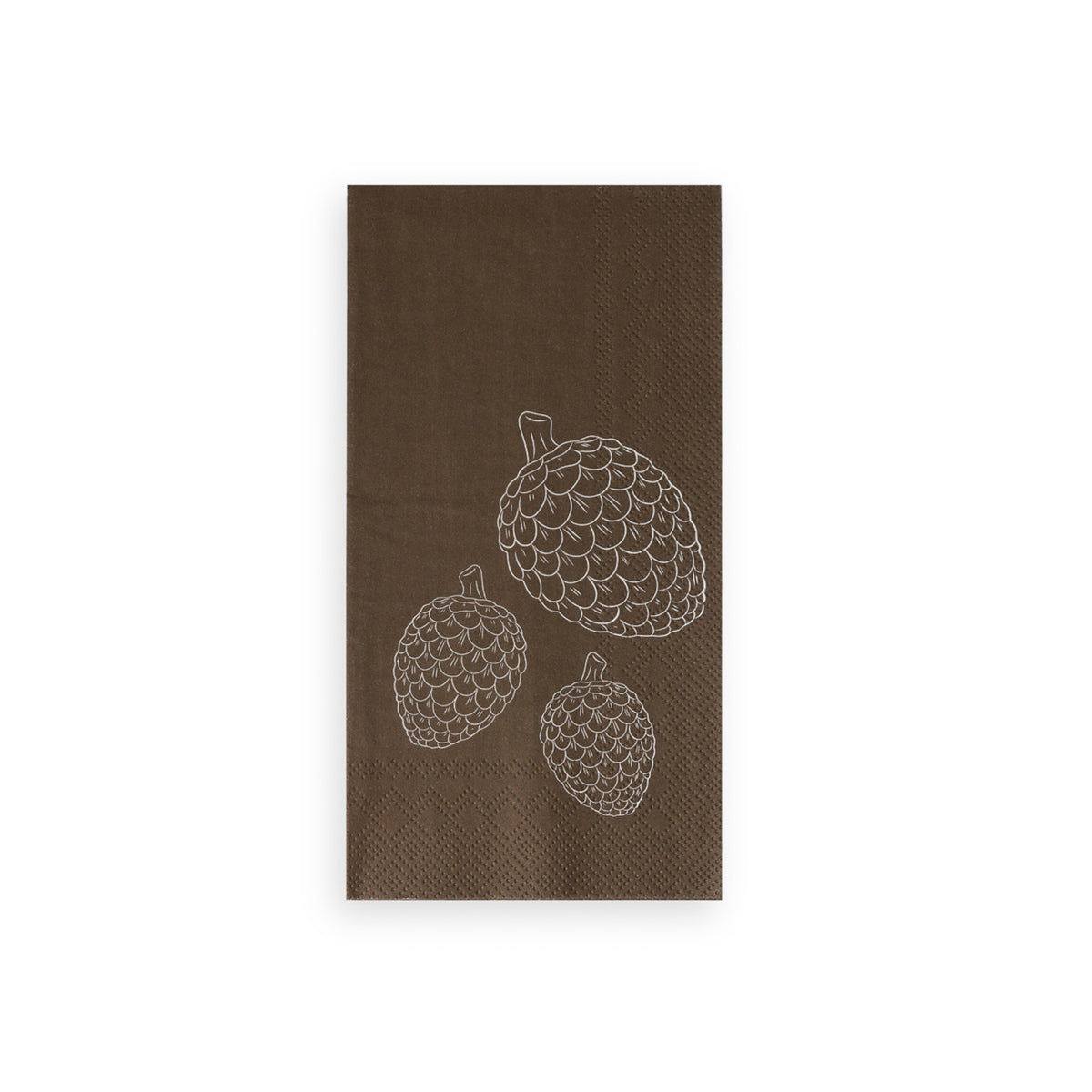 Papierservietten braun, "Zapfen"