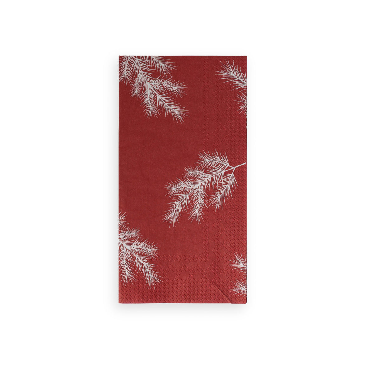 Papierservietten rot, "Tannenzweige"