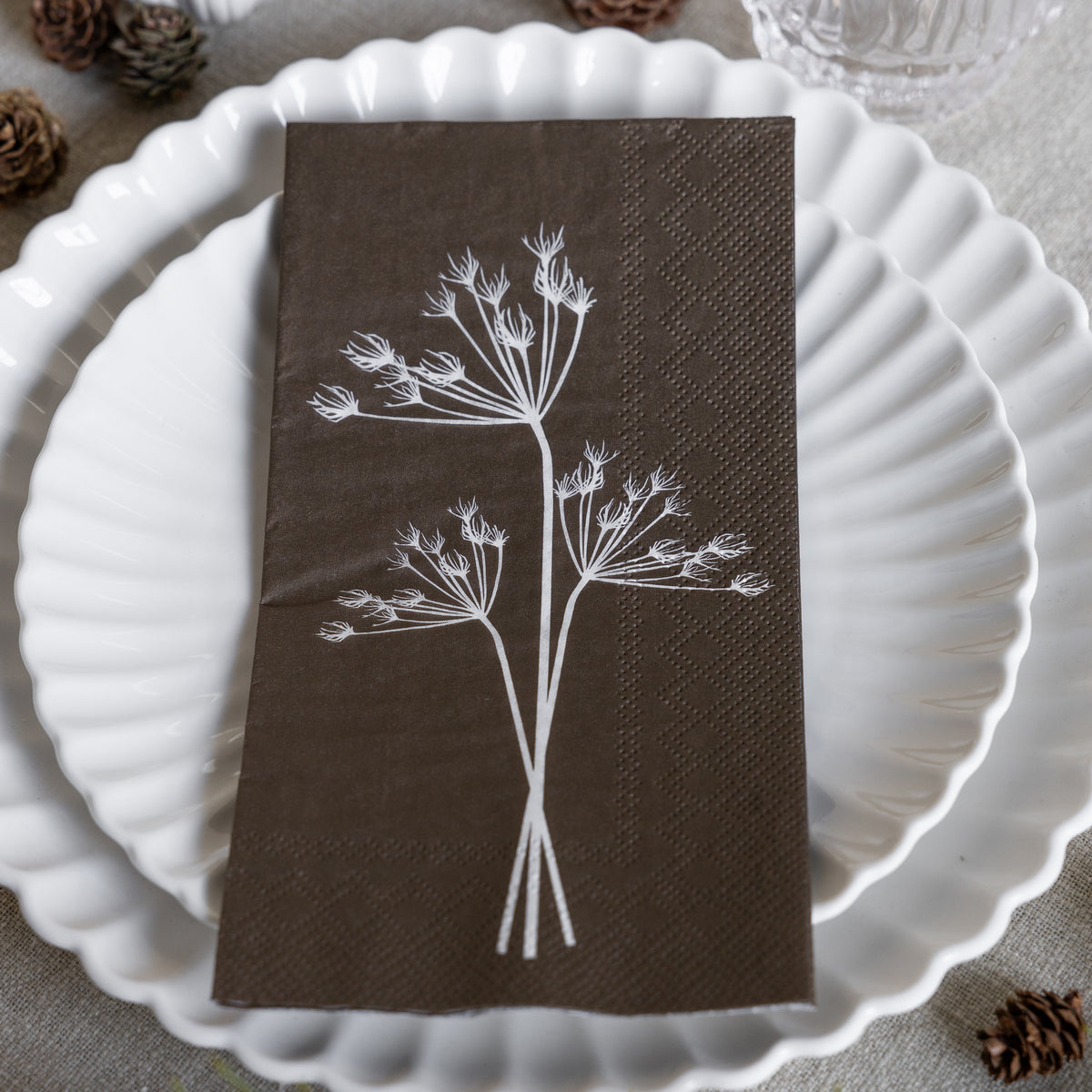 Papierservietten, "Doldenblüten"