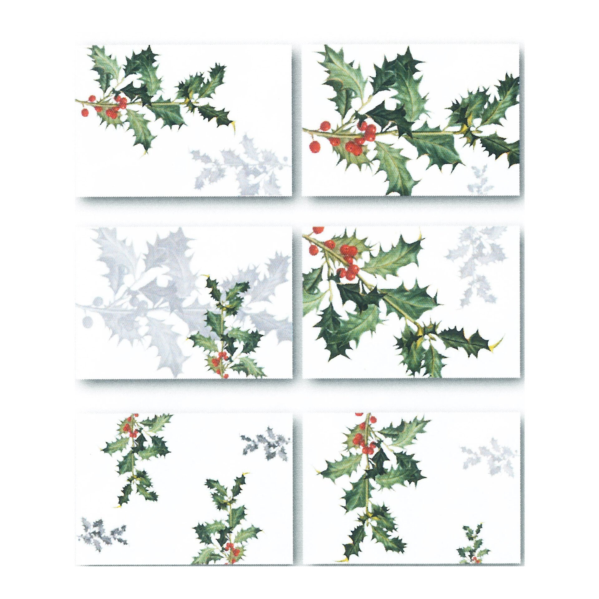 6 Tischsets und 6 Servietten "Ilex"