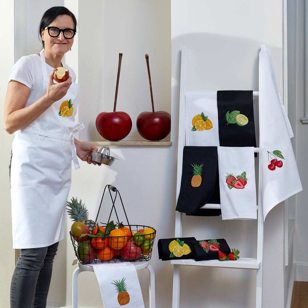 Geschirrtuch "Ananas schwarz"