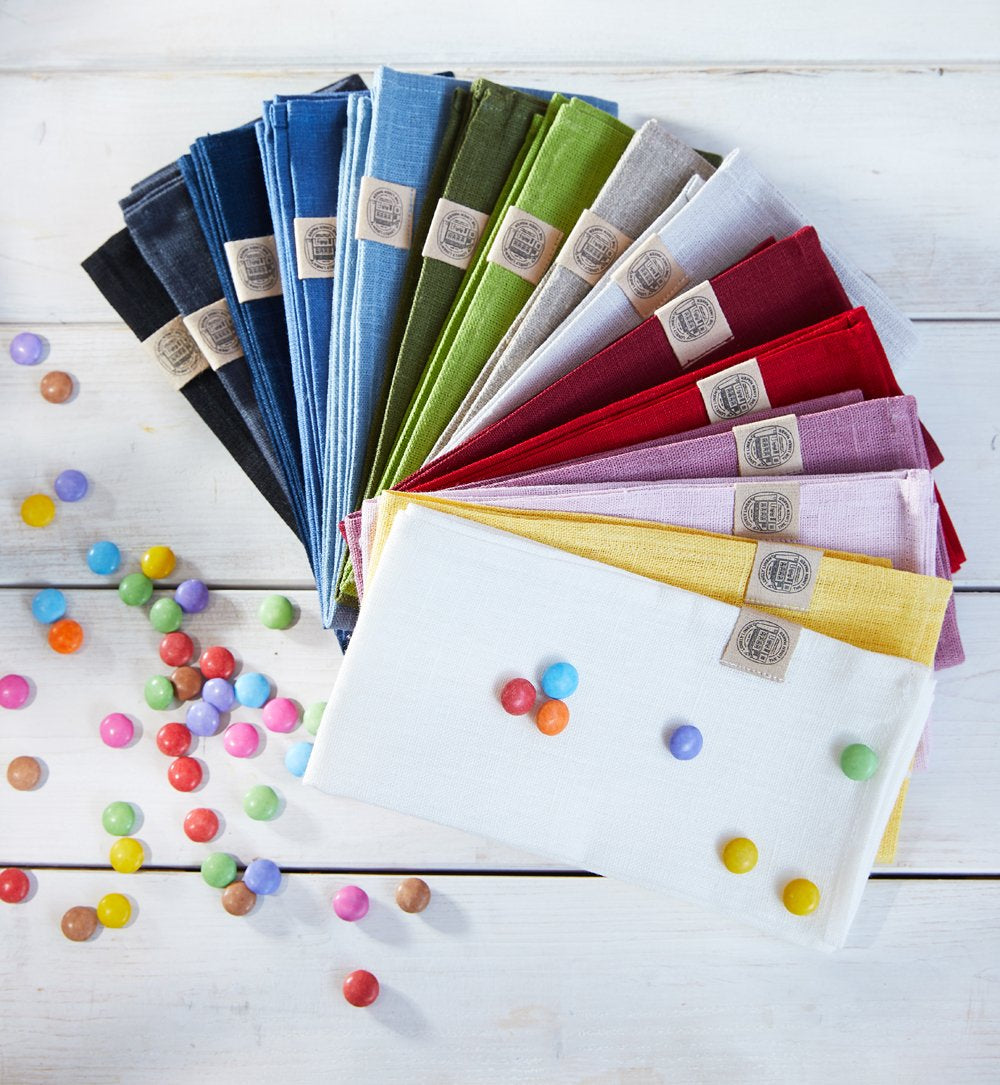 Serviette, Leinen, Classic von Lovely Linen, stone