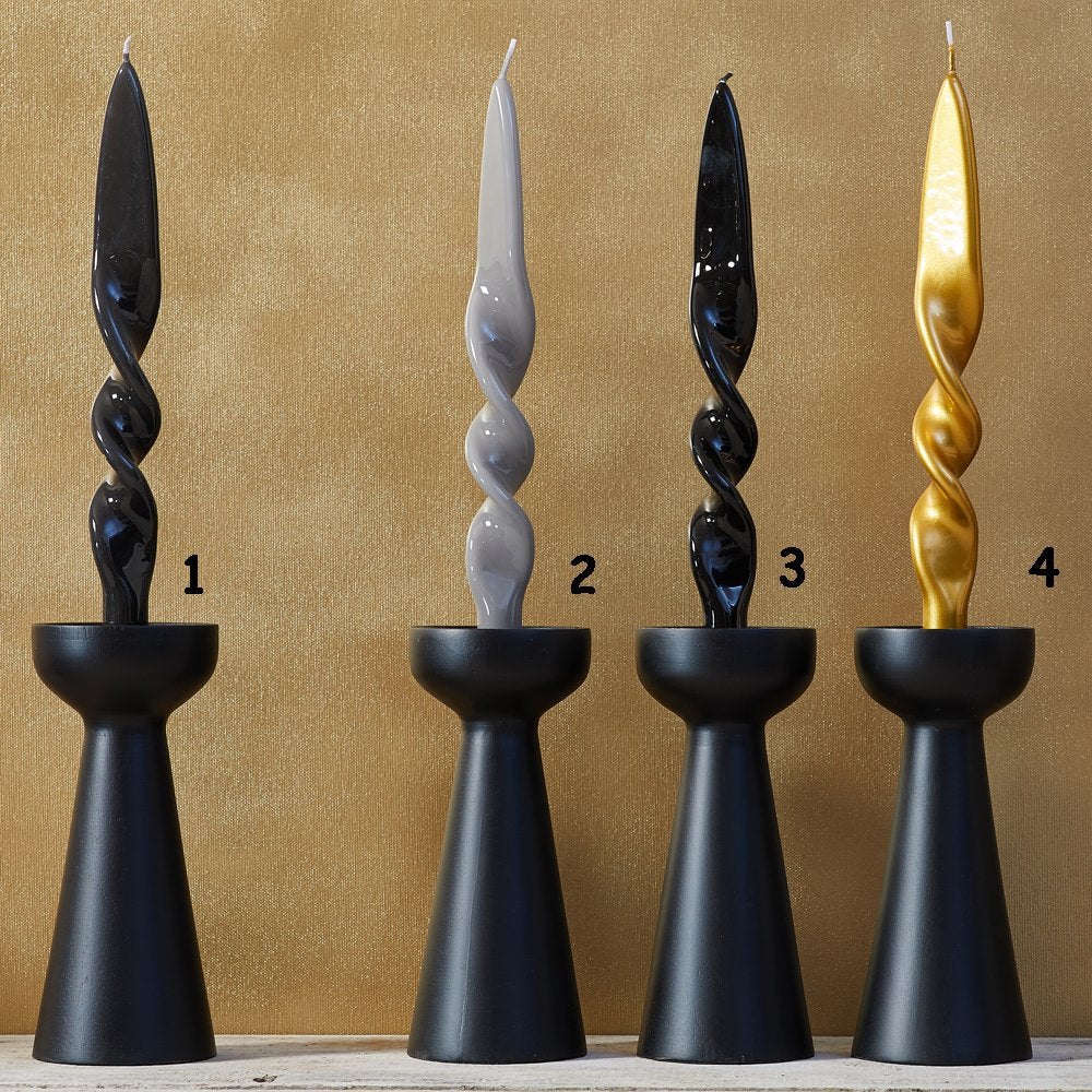 Twisted Candle von Graziani, "London smoke / anthra"