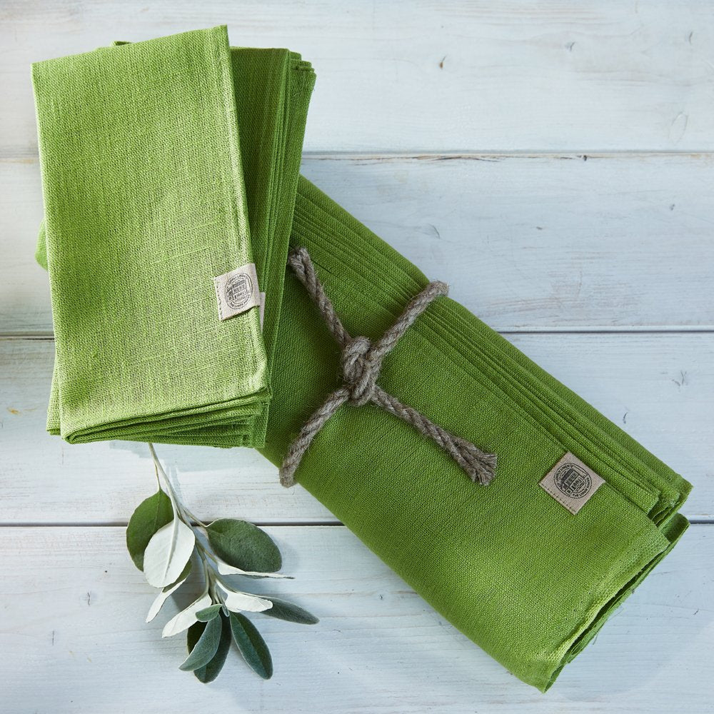 Serviette, Leinen, Classic von Lovely Linen, summer green