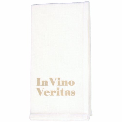 Leinenserviette "in vino veritas"