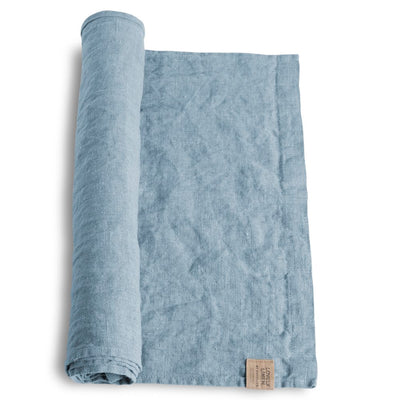 Tischläufer, Leinen stonewashed, Casual von Lovely Linen, dusty blue