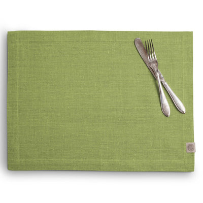 Tischset, Leinen, Classic von Lovely Linen, summer green