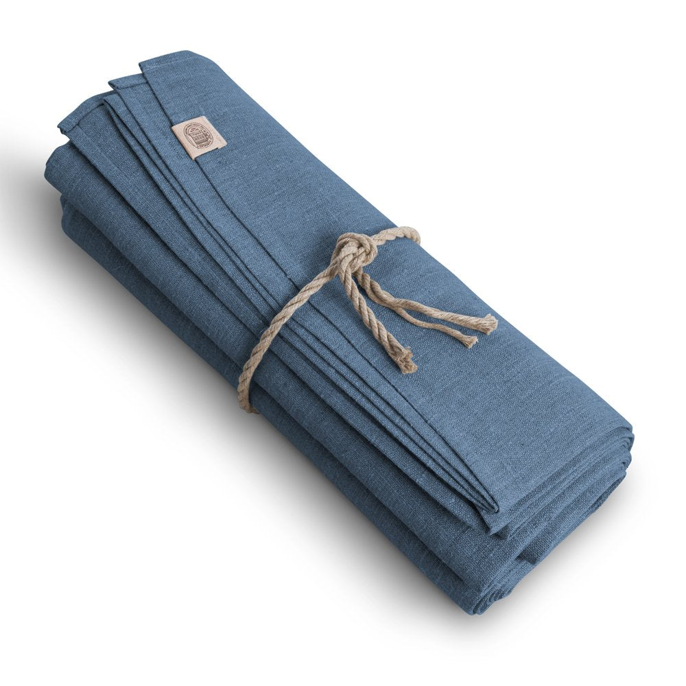 Tischdecke, Classic, mittelblau/denimblau , Lovely Linen, 150x300,  Leinen