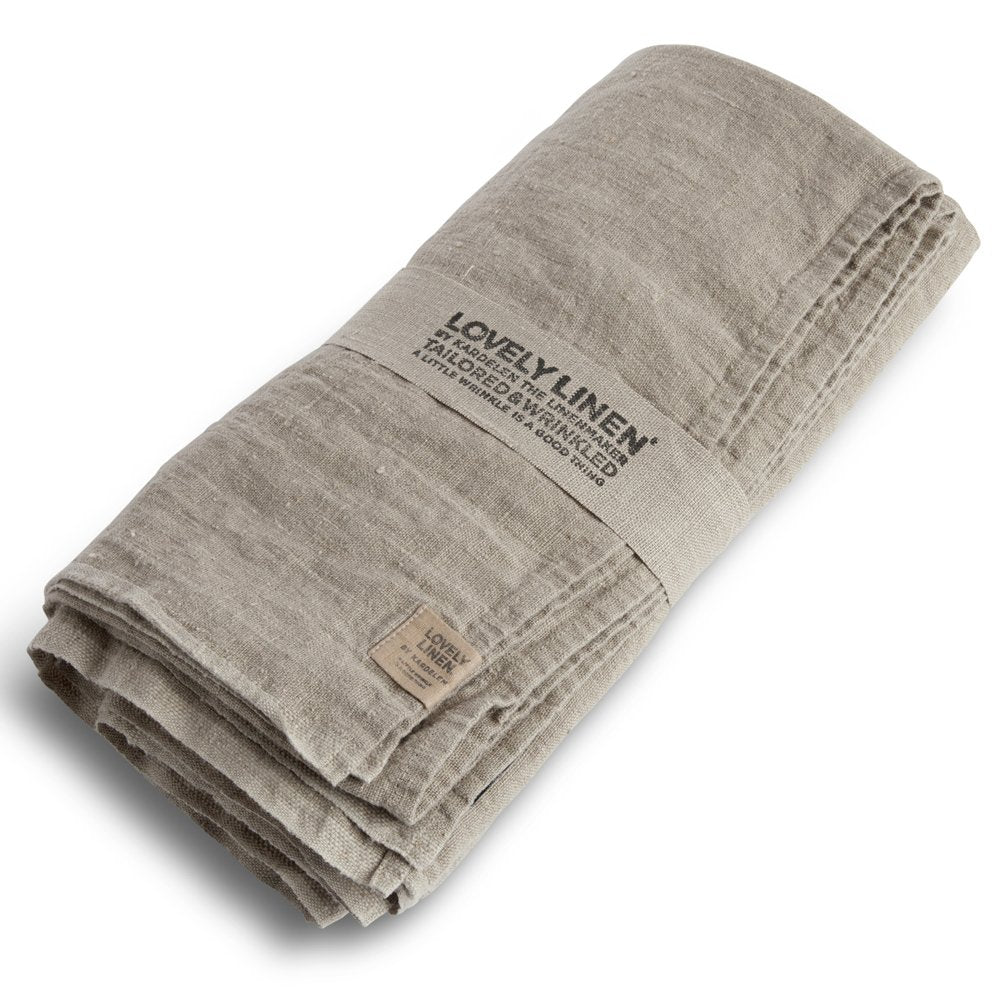 Tischdecke, Leinen stonewashed, Casual von Lovely Linen, beige, 145x250 cm