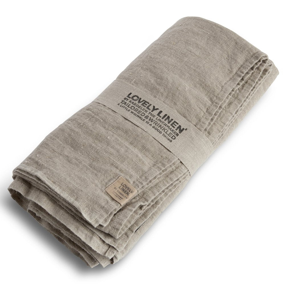 Tischdecke, Leinen stonewashed, Casual von Lovely Linen, beige, 145x380 cm