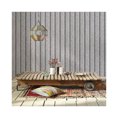 Tapete "Strickoptik, grau", Koziel