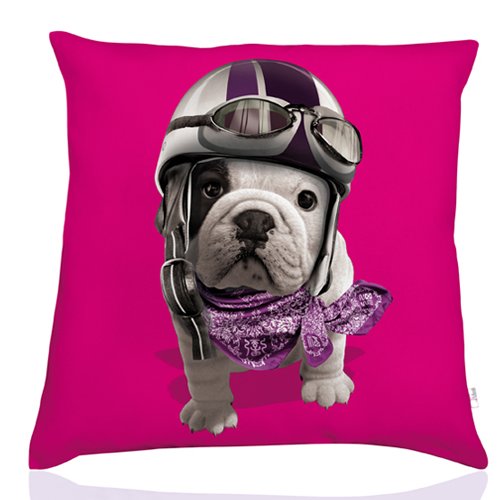 Kissenhülle "Teo Racing", fuchsia