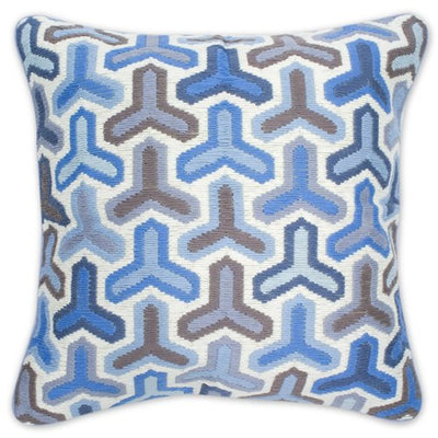 Kissen "Bargello Hazard, blue"