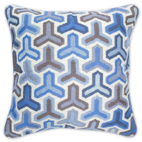 Kissen "Bargello Hazard, blue"