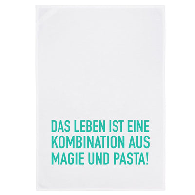 Geschirrtuch "Das Leben ist eine Kombination aus Magie und Pasta" von 17;30