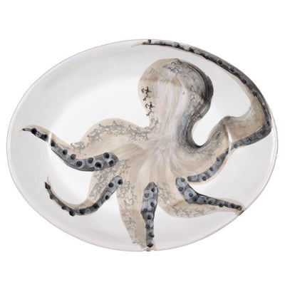 Ovaler Teller, Virginia Casa, made in Italy, "Oktopus"