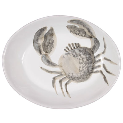 Ovaler Teller , Virginia Casa, made in Italy, "Krabbe"