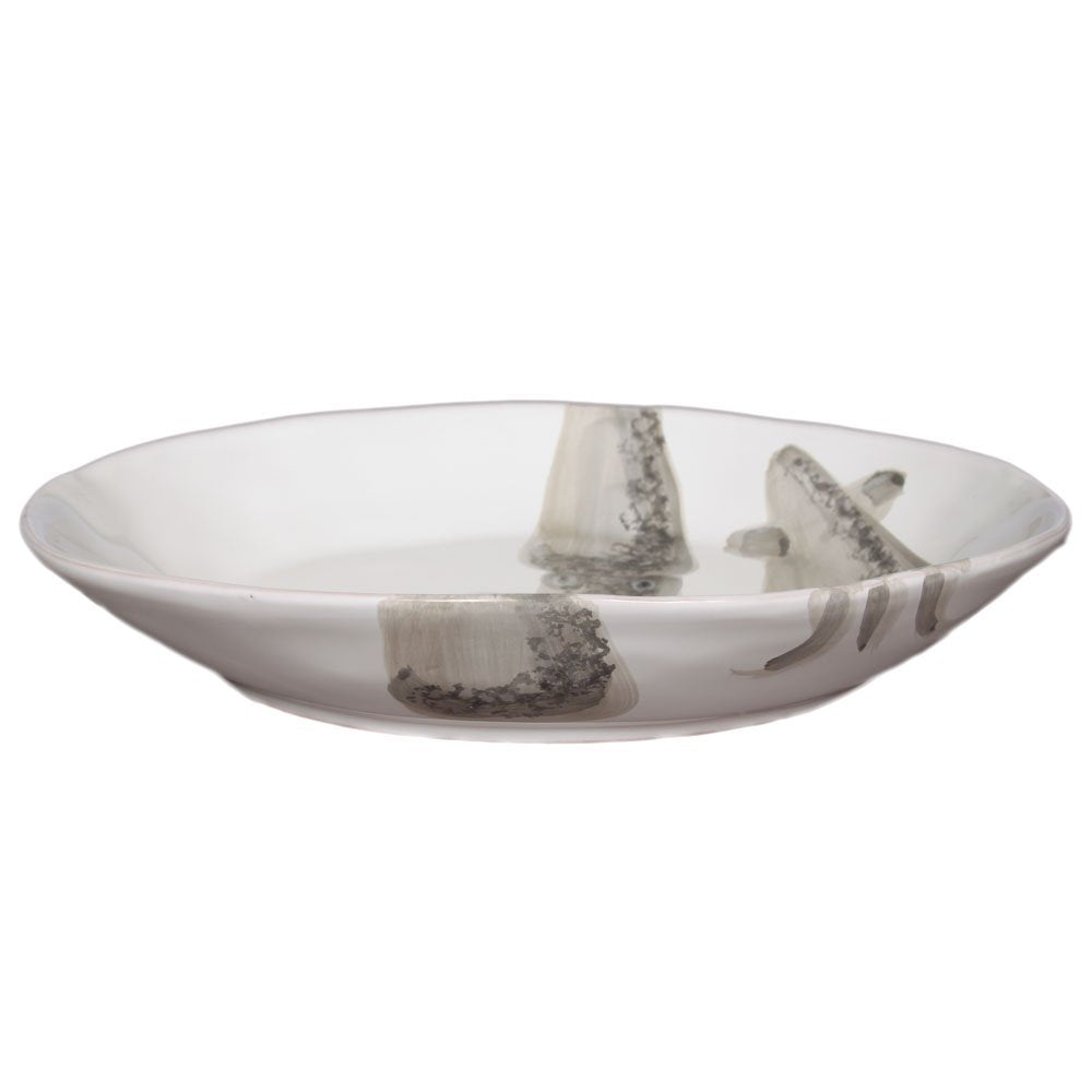Ovaler Teller, Virginia Casa, made in Italy, "Tintenfisch"