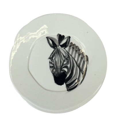Essteller "Zebra", Handarbeit aus Italien