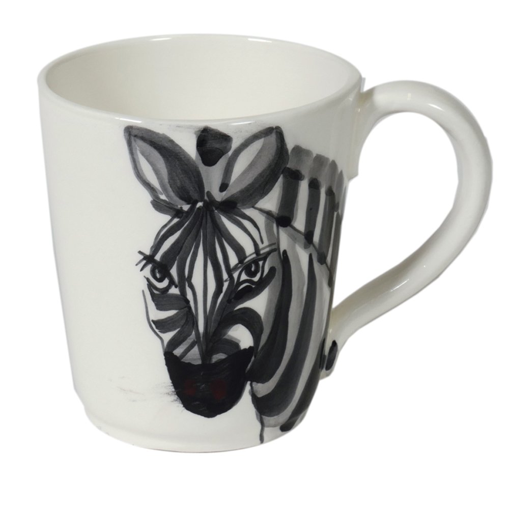 Große Tasse "Zebra", Handarbeit aus Italien