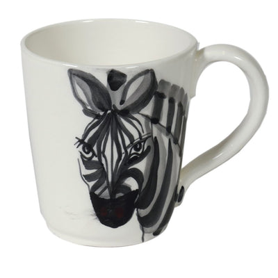 Große Tasse "Zebra", Handarbeit aus Italien