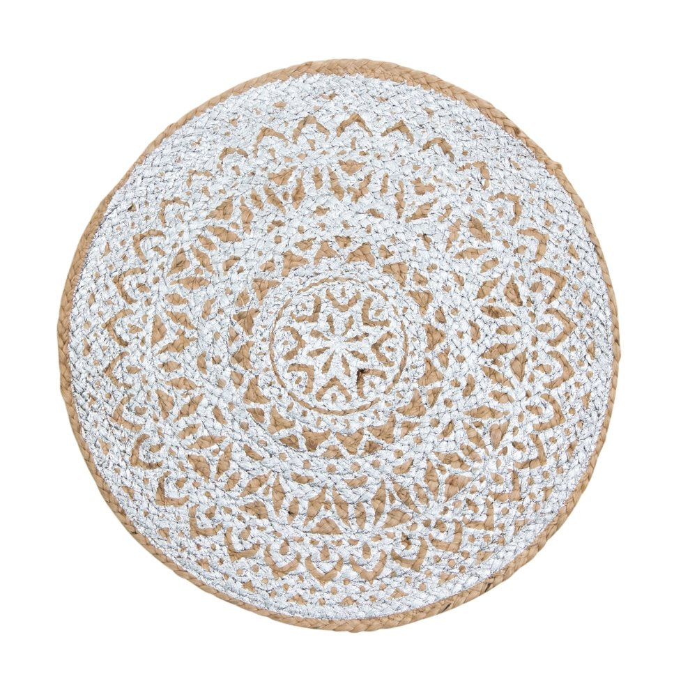 Tischset, "Silberprint" , Jute