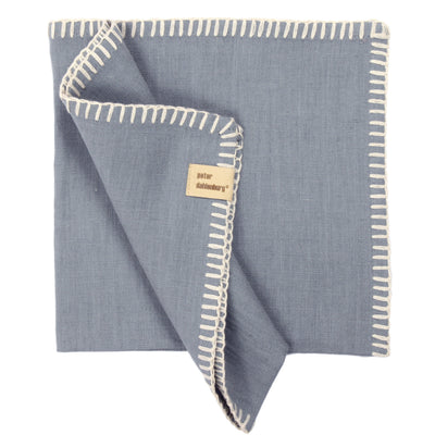 Serviette, rauchblau