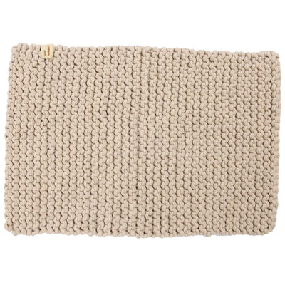 Platzset gestrickt, beige