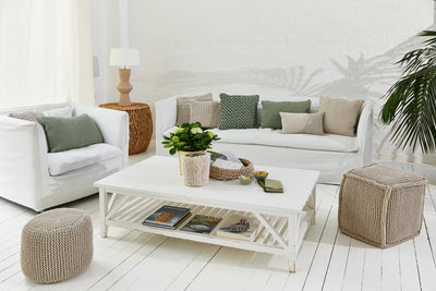 Strickhocker, beige