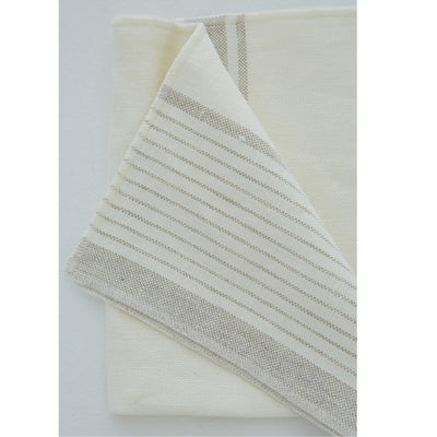 Streifenserviette Leinen