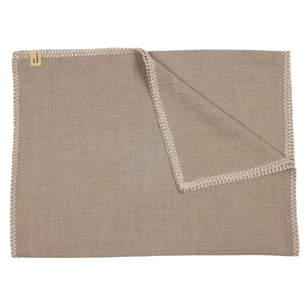 Tischläufer, Leinen, beige