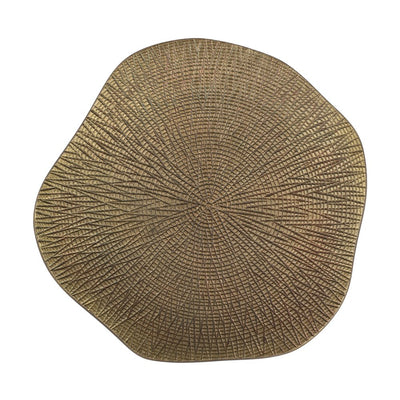 Tablett / Platzteller mit Struktur, "Gold", Lifestyle