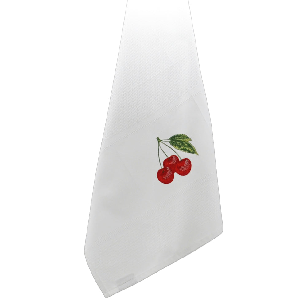 Geschirrtuch "Cherry weiß"