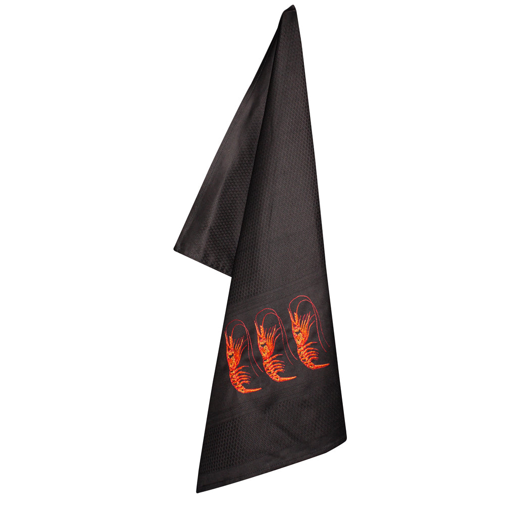 Geschirrtuch "Prawns schwarz"