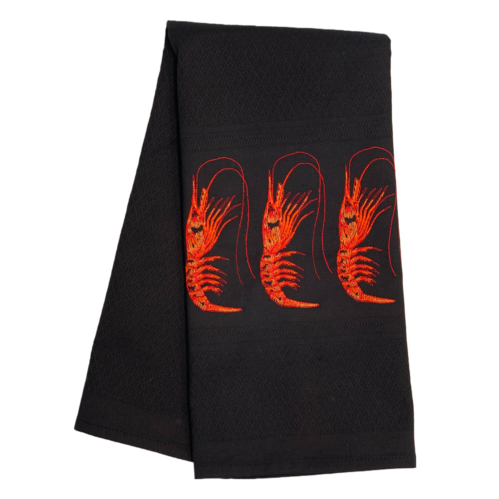 Geschirrtuch "Prawns schwarz"