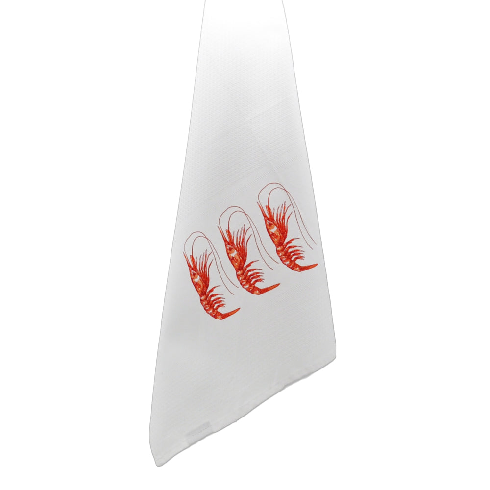 Geschirrtuch "Prawns weiß"
